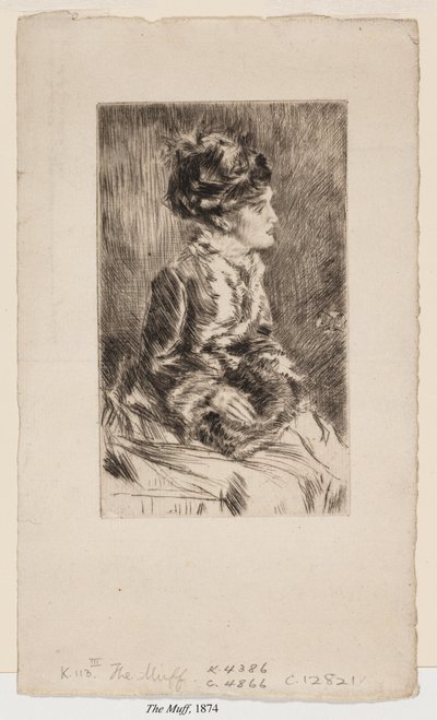 The Muff by James Abbott McNeill Whistler