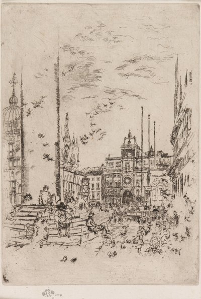 The Piazzetta by James Abbott McNeill Whistler