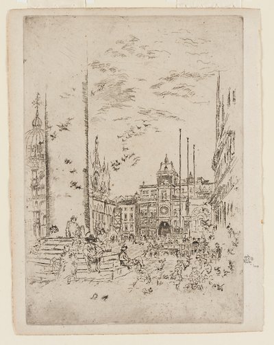 The Piazzetta by James Abbott McNeill Whistler