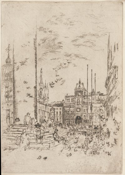 The Piazzetta by James Abbott McNeill Whistler