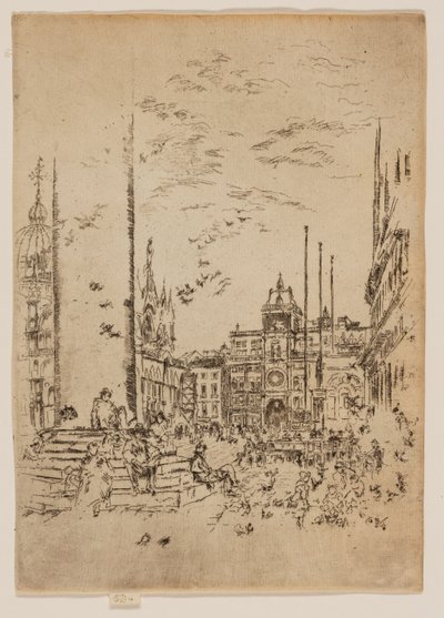 The Piazzetta by James Abbott McNeill Whistler