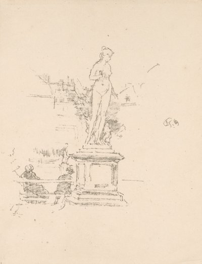 The Statue, Luxembourg Gardens by James McNeill Whistler