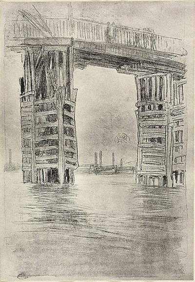 The Tall Bridge by James Abbott McNeill Whistler