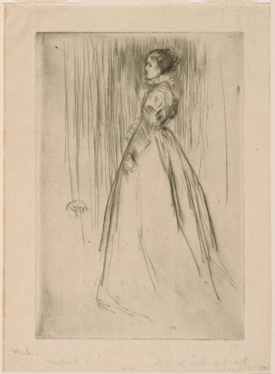 The Velvet Dress (Mrs. Leyland) by James Abbott McNeill Whistler