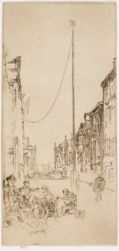 The Venetian Mast by James Abbott McNeill Whistler
