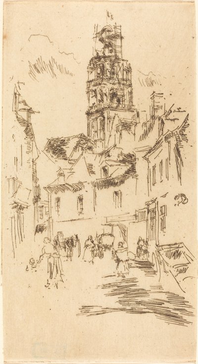 Tour St. Antoine, Loches by James Abbott McNeill Whistler