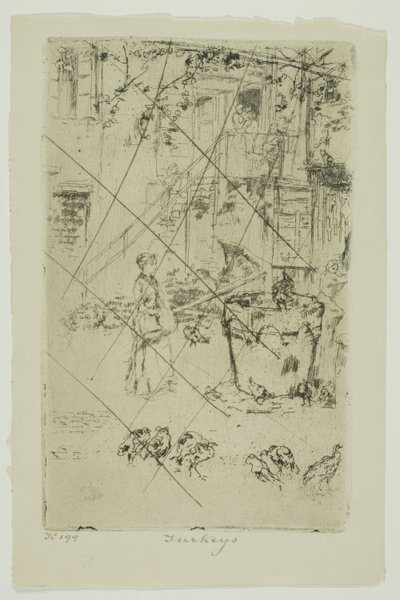 Turkeys by James Abbott McNeill Whistler
