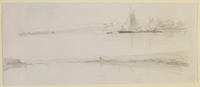 Two Scenes on a River by James Abbott McNeill Whistler