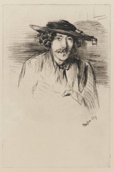 Whistler with a Hat by James Abbott McNeill Whistler