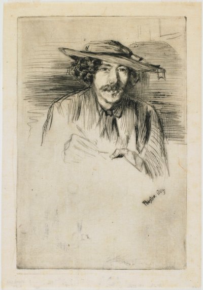 Whistler with a Hat by James Abbott McNeill Whistler