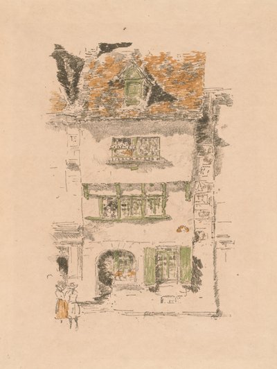 Yellow House, Lannion by James Abbott McNeill Whistler