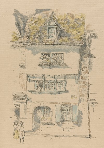 Yellow House, Lannion by James Abbott McNeill Whistler