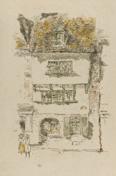 Yellow House, Lannion by James Abbott McNeill Whistler