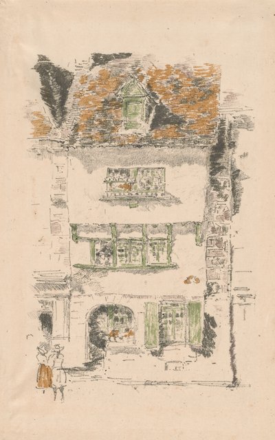 Yellow House, Lannion by James Abbott McNeill Whistler