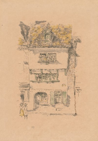 Yellow House, Lannion by James McNeill Whistler