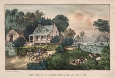 American Homestead, Summer by James Merritt Ives