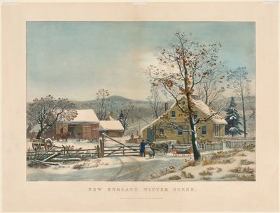 New England Winter Scene by James Merritt Ives