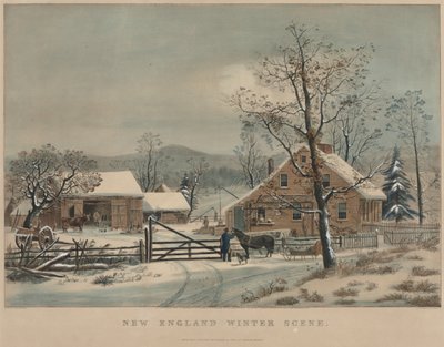 New England Winter Scene by James Merritt Ives