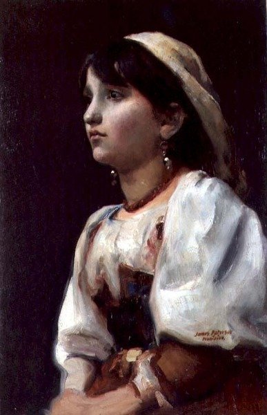Italian Girl, c.1890 by James Paterson