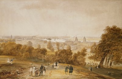 A View of London from Greenwich by James Pattison Cockburn