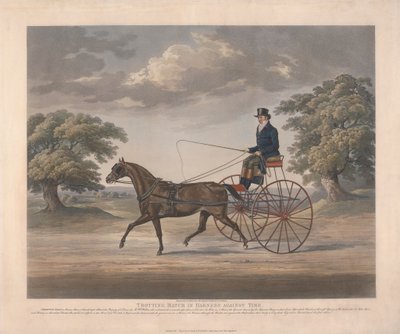 Trotting Match in Harness Against Time by James Pollard