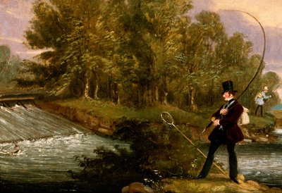 Trout Fishing on the Lea by James Pollard