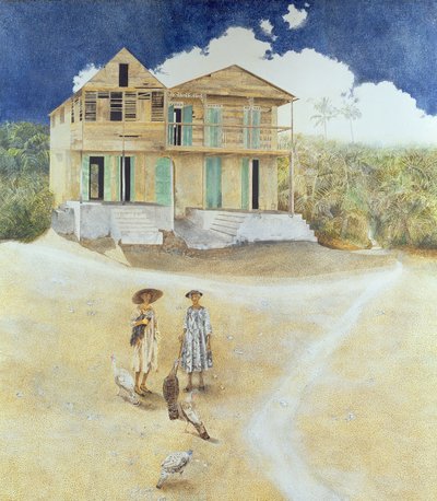 Two Old Sisters, Jacmel, Haiti, 1974 by James Reeve