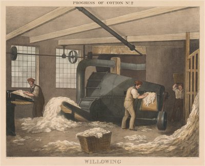 Progress of Cotton: Willowing by James Richard Barfoot