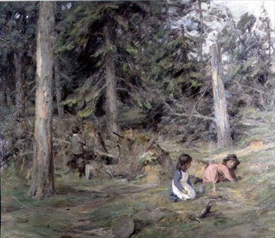 Around a Camp Fire by James Riddel