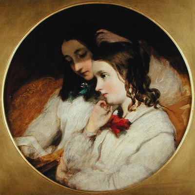 Study of Two Girls by James Sant