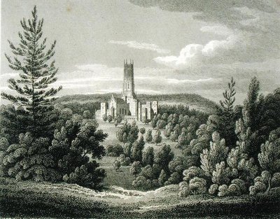 Fonthill Abbey from the Beacon by James Storer