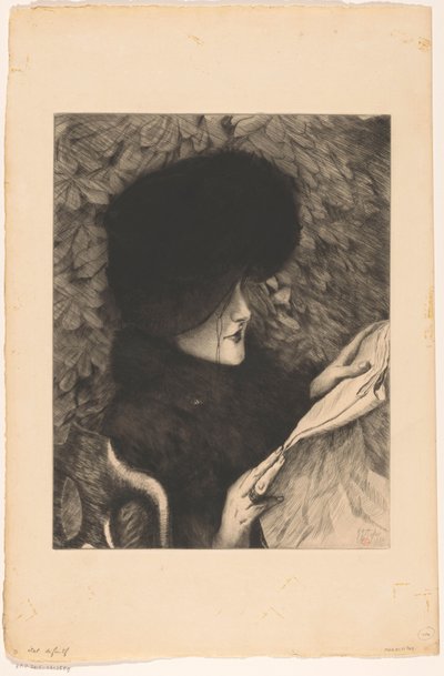 Woman Reading a Newspaper (The Newspaper) by James Tissot