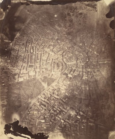 Boston from a Hot-Air Balloon, 1860s by James Wallace Black