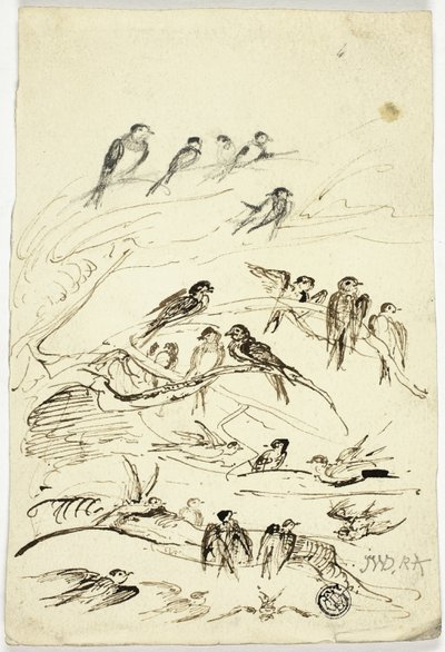 Swallows Before They Take Their Departure by James Ward