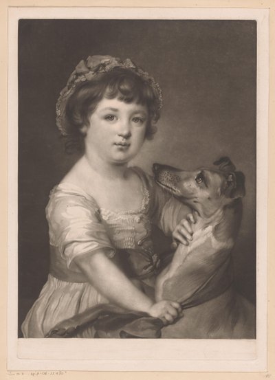 Portrait of Frances Lascelles by James Watson (prentmaker)