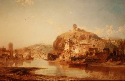 Katz Castle on the River Rhine by James Webb