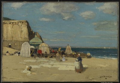 The Beach, St. Malo by James Wilson Morrice
