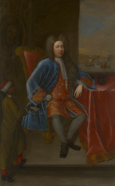 Elihu Yale with His Servant by James Worsdale