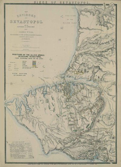 Map of the Environs of Sevastopol by James Wyld