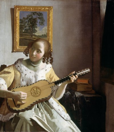 The Guitar Player by Jan Vermeer van Delft