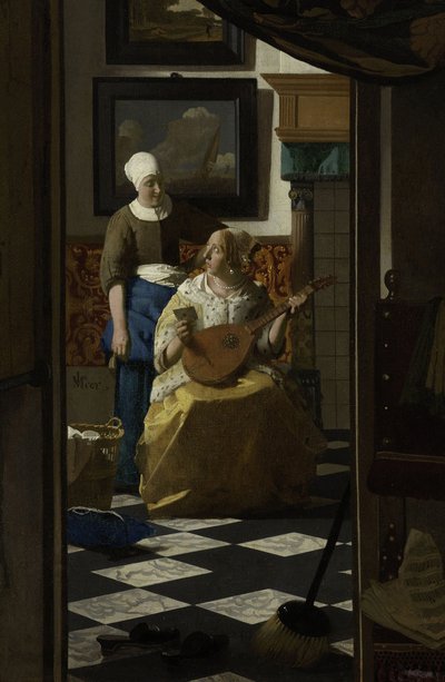 The Love Letter, c.1669-70 by Jan Vermeer van Delft