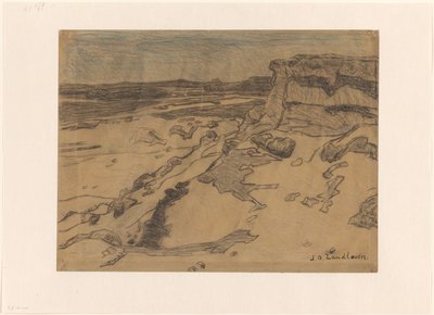 Rocky Coast with Beach by Jan Adam Zandleven