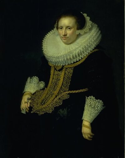 Portrait of a Lady by Jan Antonisz. van Ravesteyn