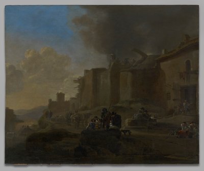 Peasants by a River Bank by Jan Asselijn
