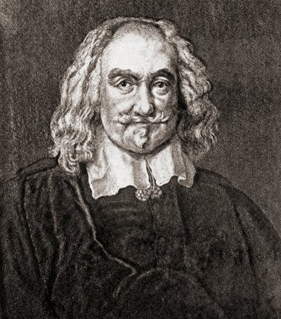 Thomas Hobbes of Malmesbury (engraving) by Jan Baptist (after) Jaspers