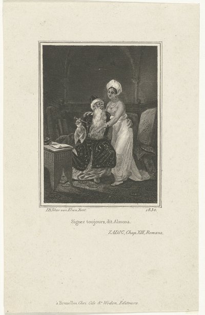 Zadig and Almona by Jan Baptist Tetar van Elven