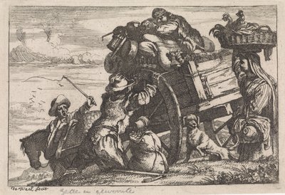The Cart by Jan Baptist de Wael