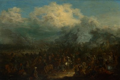 Cavalry Battle by Jan Baptist van der Meiren