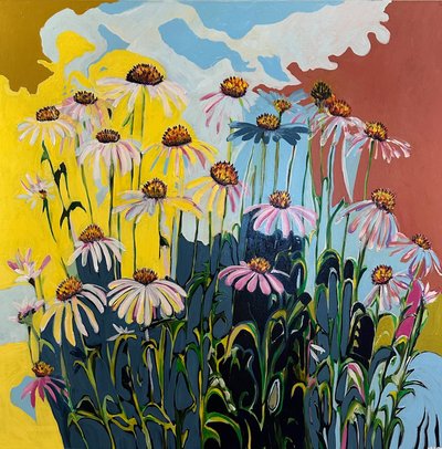Cone Flower, 2024 by Jan Barzottini