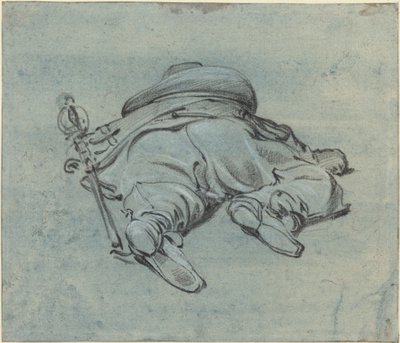A Cavalier Lying on the Ground by Jan Both